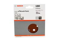 Круг шлифовальный самосцепл. BOSCH ф125мм К180 (5 ш/листов)